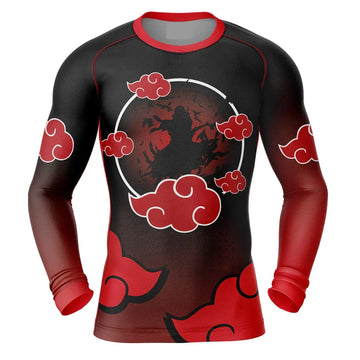BJJ Rash Guard Kids Naruto Itachi Long Sleeve Compression Rashguard BJJ Rash Guard