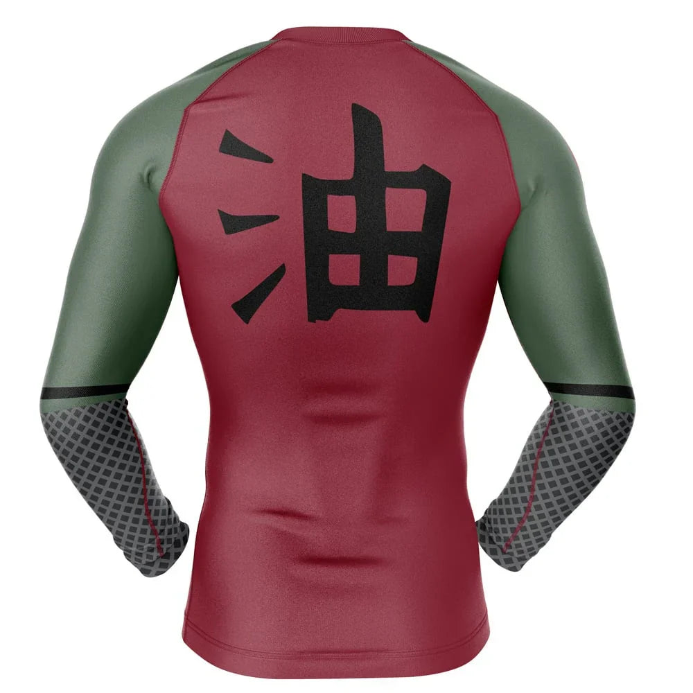 Rash Guard BJJ Kids Naruto Jiraiya Long Sleeve Compression Rashguard