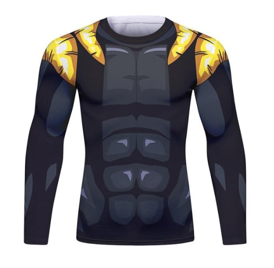 Dragon Ball Z BJJ Rash Guard Onyx Gogeta Long Sleeve Elite Rashguard