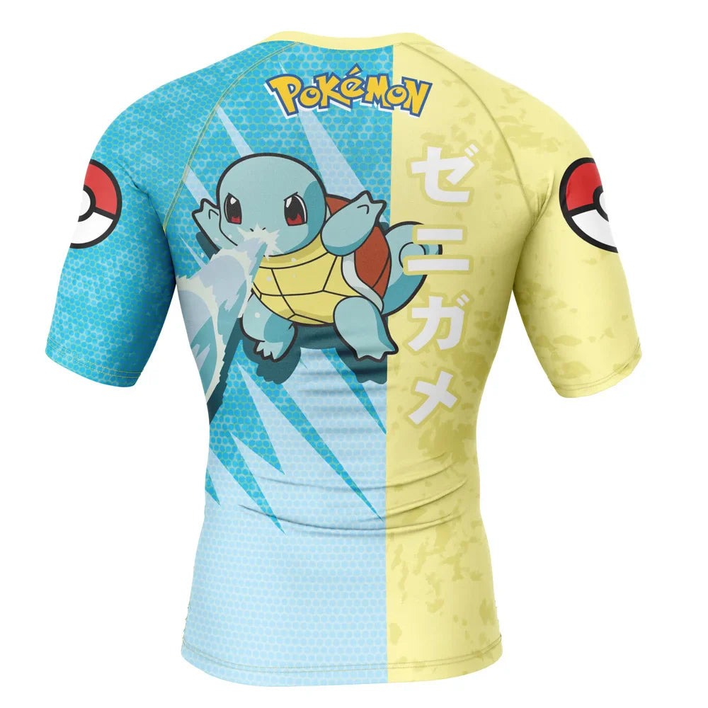 Squirtle Kids Pokemon Short Sleeve Compression Rashguard
