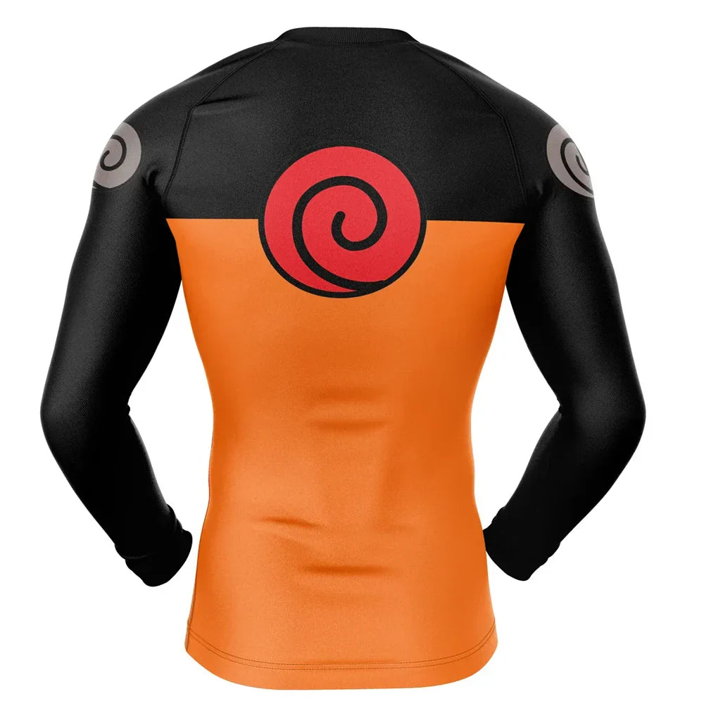 BJJ Rash Guard Naruto Shippuden Long Sleeve Rashguard Compression Rash Guard Rash Guard