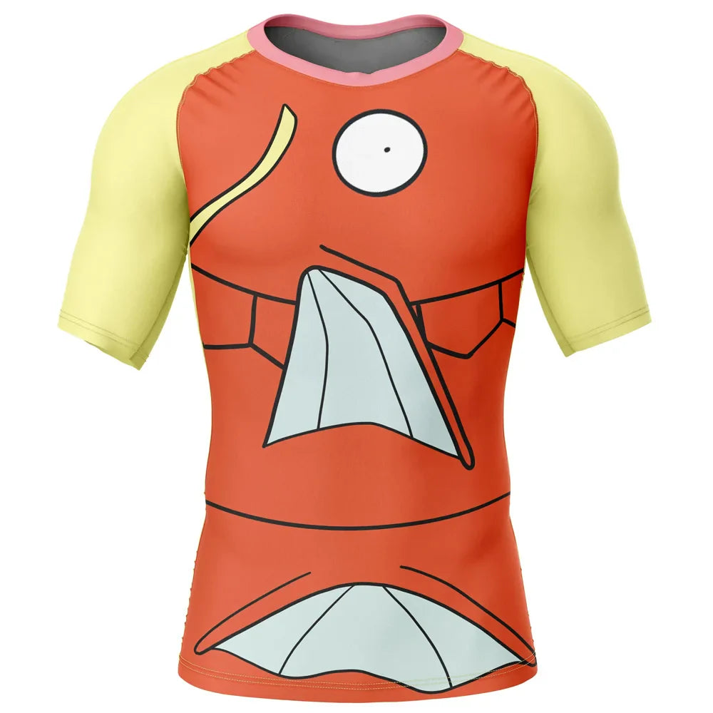 Magikarp Face Kids Pokemon Short Sleeve Rashguard Compression