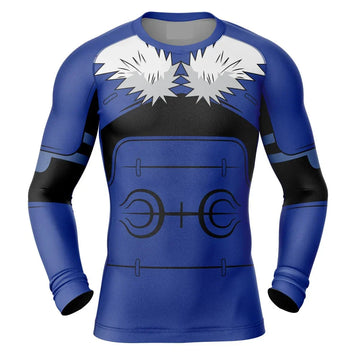 BJJ Rash Guard Kids Naruto Tobirama Long Sleeve Rashguard Compression