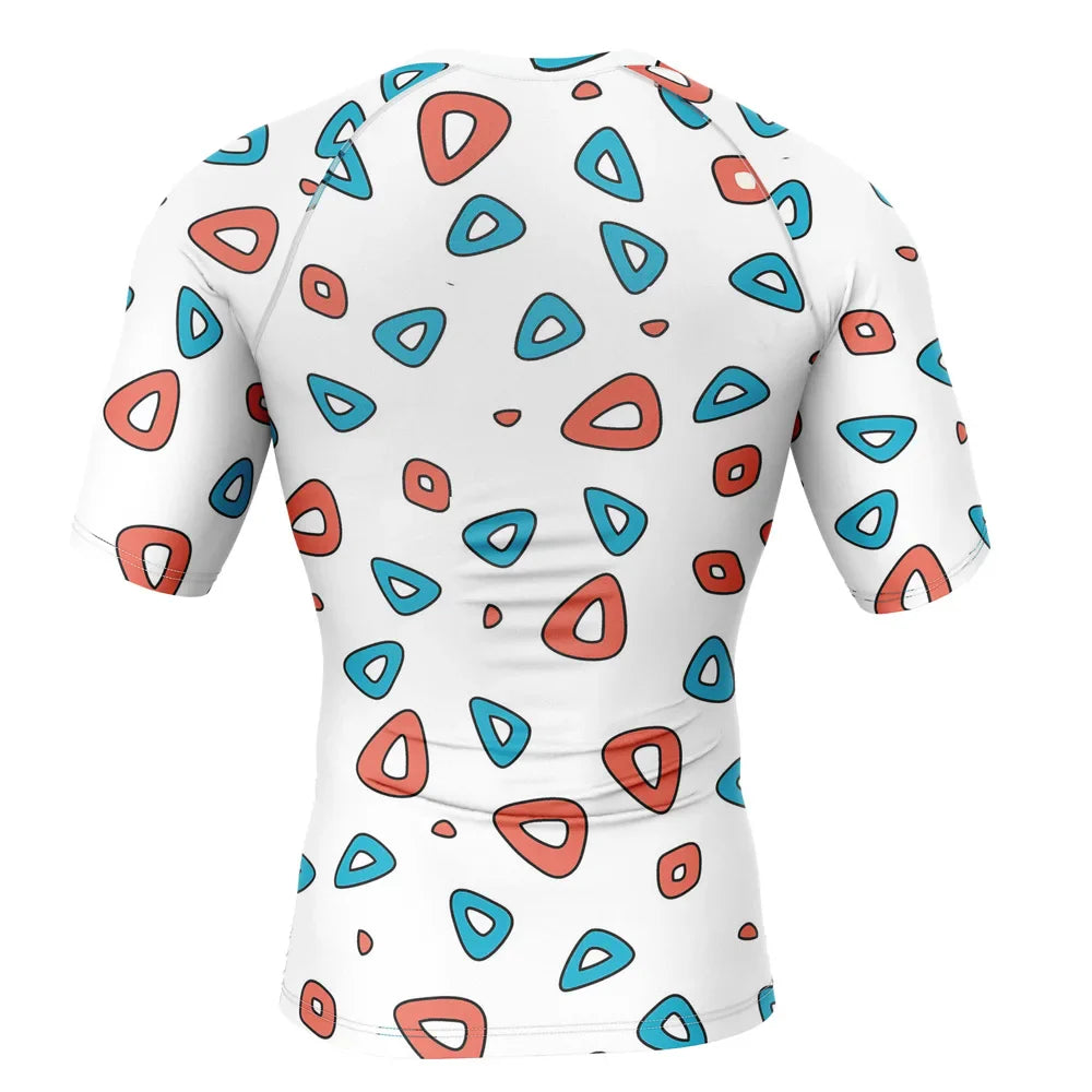 Pokemon Togepi Print Kids Short Sleeve Rashguard Compression