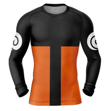 Naruto Uzumaki BJJ Rash Guard Long Sleeve Compression Rashguard