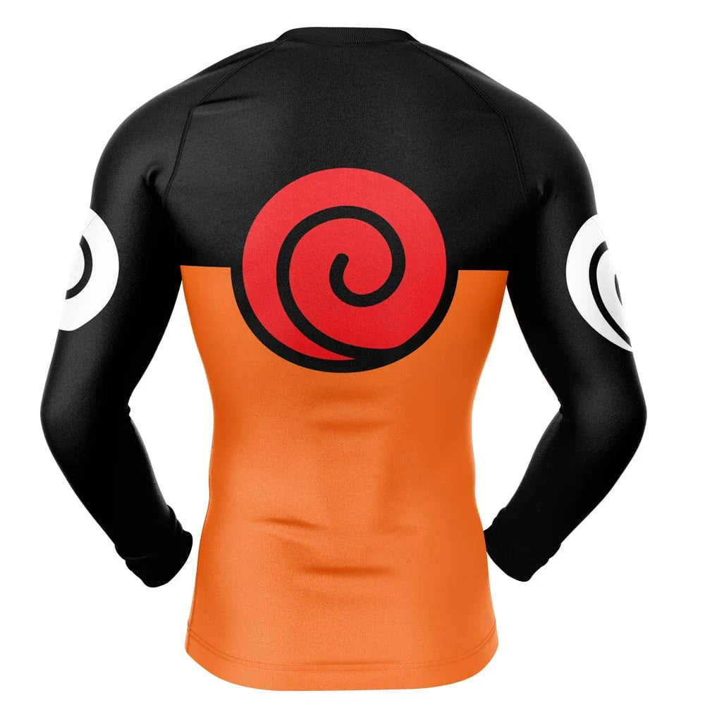 Uzumaki Naruto Kids Long Sleeve Compression Rashguard