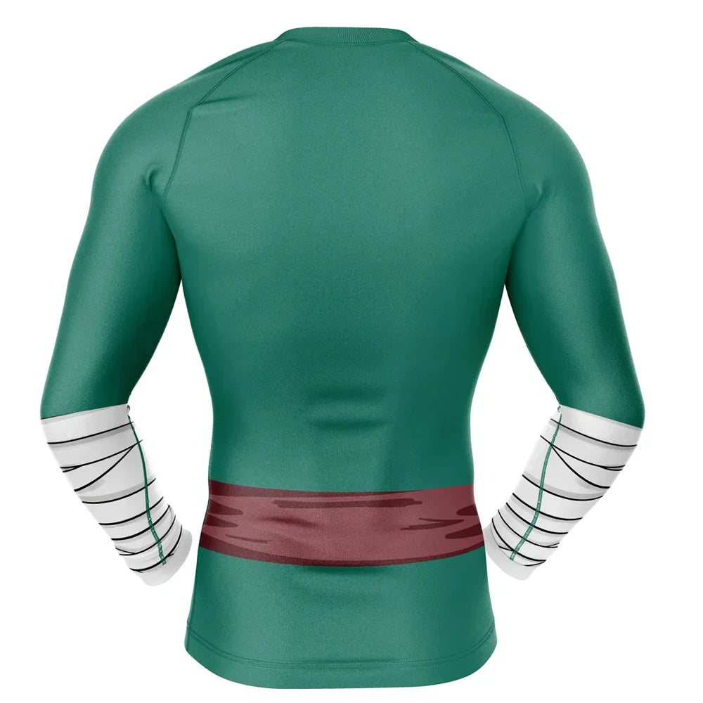 Naruto 'Rock Lee' BJJ Rash Guard Long Sleeve Compression Rashguard