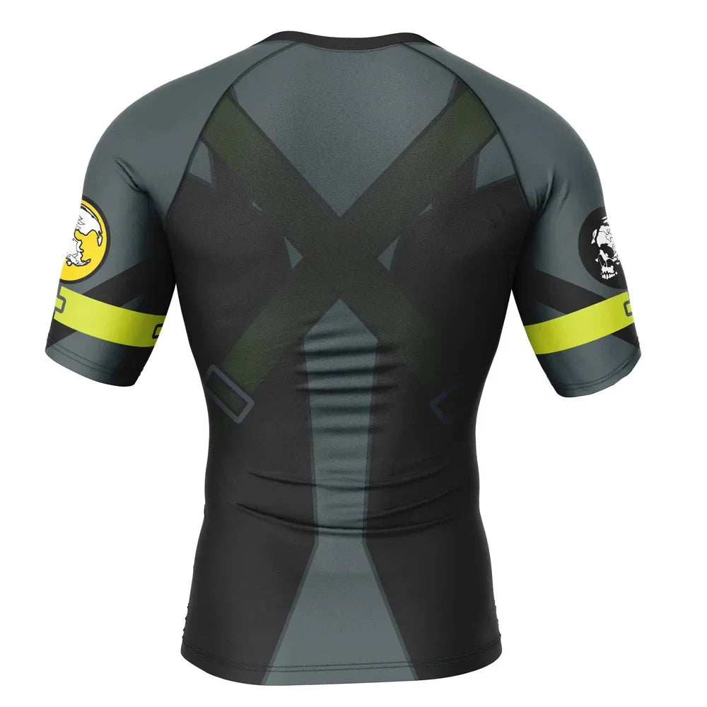 Metal Gear Solid Rashguard Short Sleeve Compression