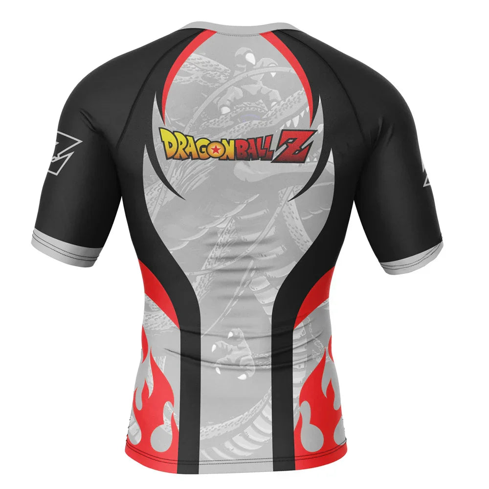 Dragon Ball Z Shenron BJJ Rash Guard Short Sleeve Rashguard Compression