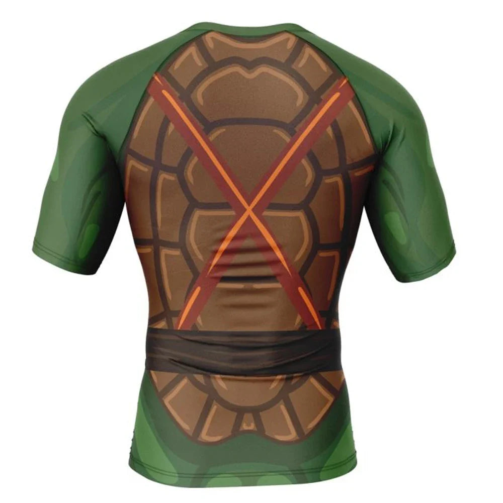 Mikey Rashguard Kids Short Sleeve Compression Ninja Turtles Teenage Mutant