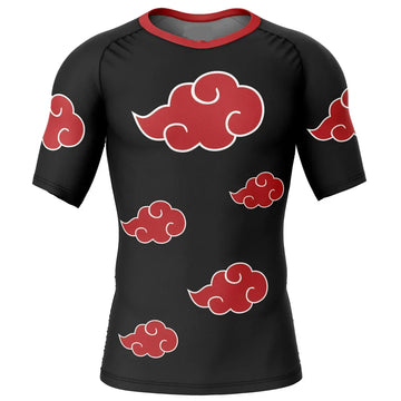 Naruto Kids 'Akatsuki Cloud' Short Sleeve Compression Rashguard