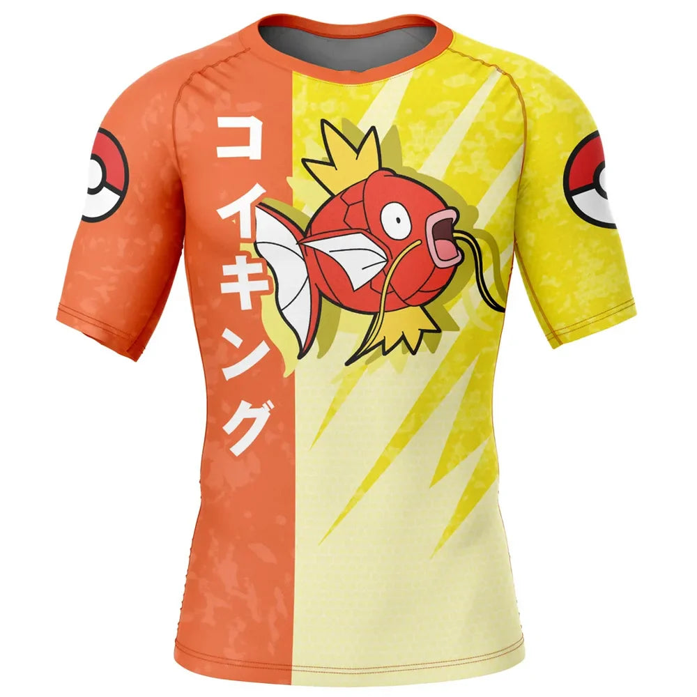 Kids Magikarp Pokemon Short Sleeve Compression Rashguard