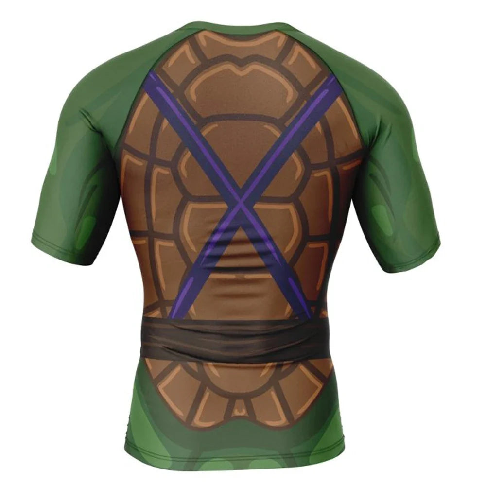 Teenage Mutant Ninja Turtles Donnie Short Sleeve Rashguard Compression Kids