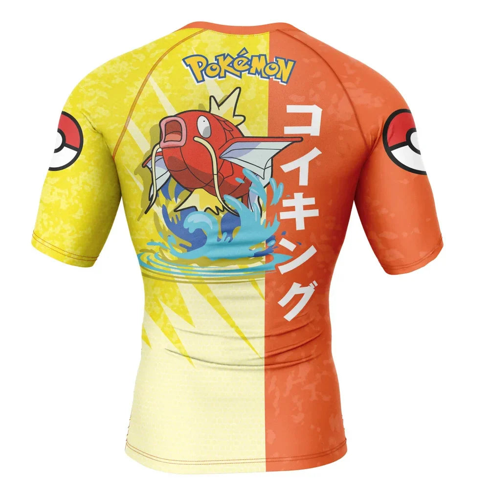 Kids Magikarp Pokemon Short Sleeve Compression Rashguard