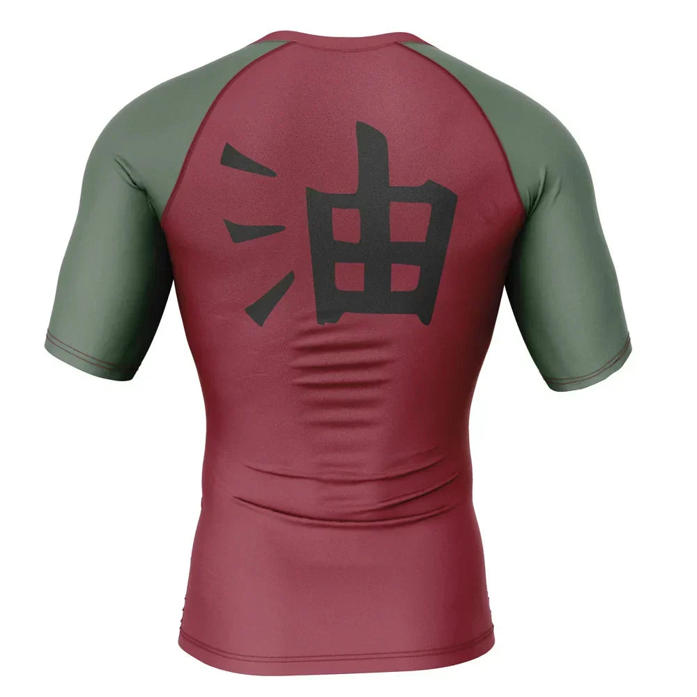 Naruto Jiraiya BJJ Rash Guard Kids Short Sleeve Compression Rashguard