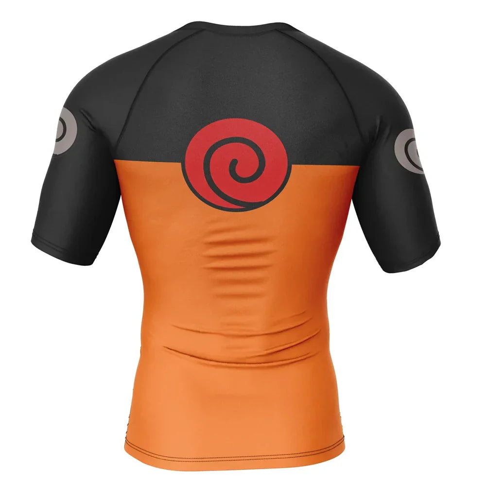 Kids BJJ Rash Guard Naruto 'Shippuden' Short Sleeve Compression Rashguard