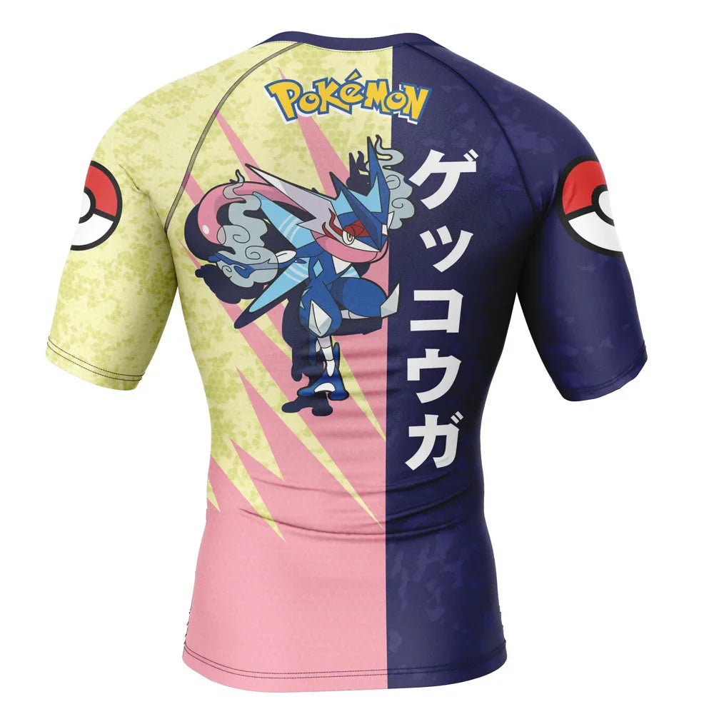 Greninja Kids Pokemon Short Sleeve Compression Rashguard Kids Pokemon Greninja Short Sleeve Compression Rashguard