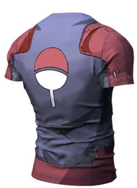 Naruto 'Madara' BJJ Rash Guard Short Sleeve Premium Compression Rashguard