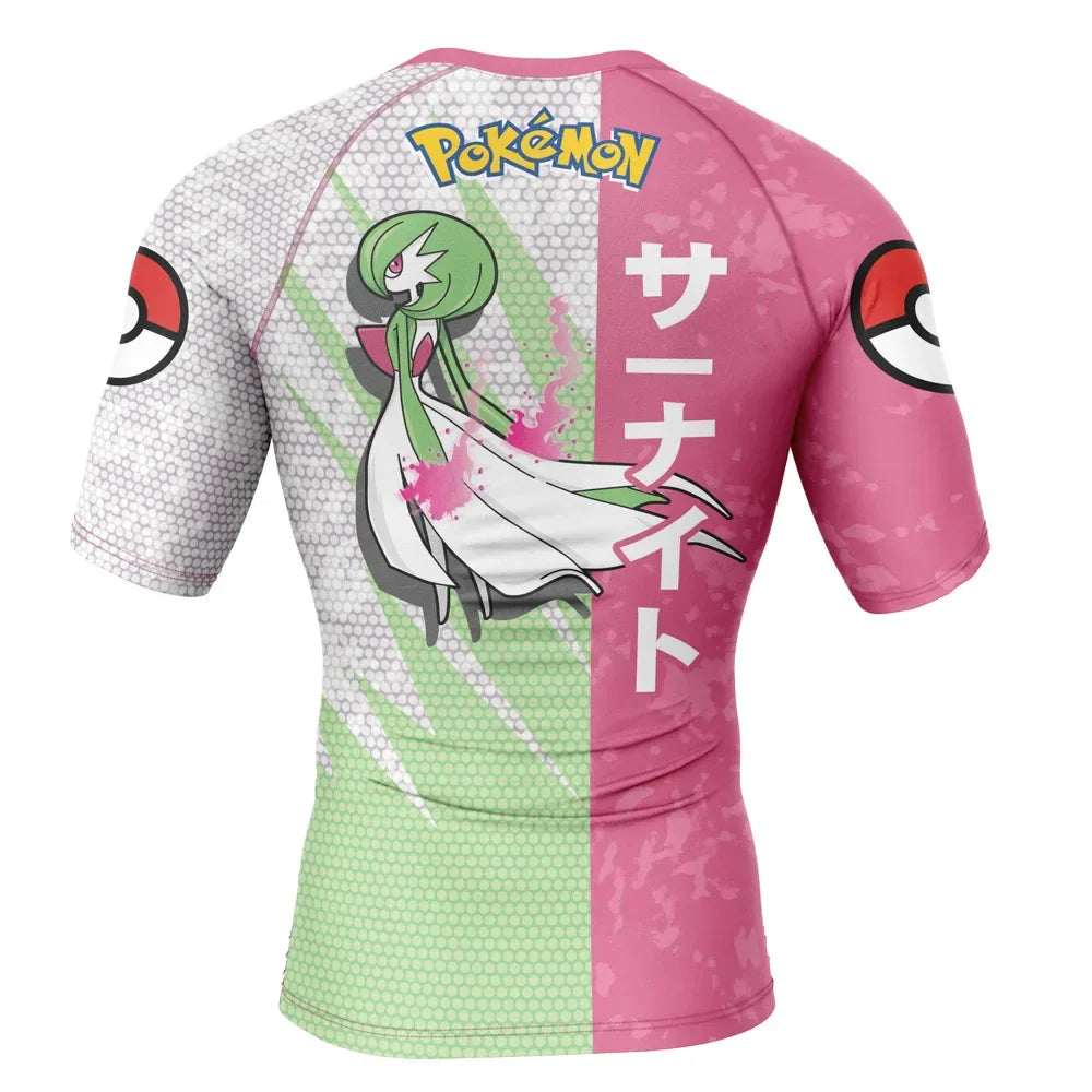 Kids Pokemon Gardevoir Short Sleeve Compression Rashguard Kids Pokemon Gardevoir Short Sleeve Compression Rashguard