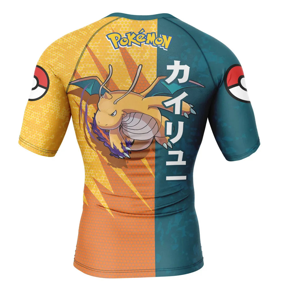 Dragonite Kids Pokemon Short Sleeve Compression Rashguard