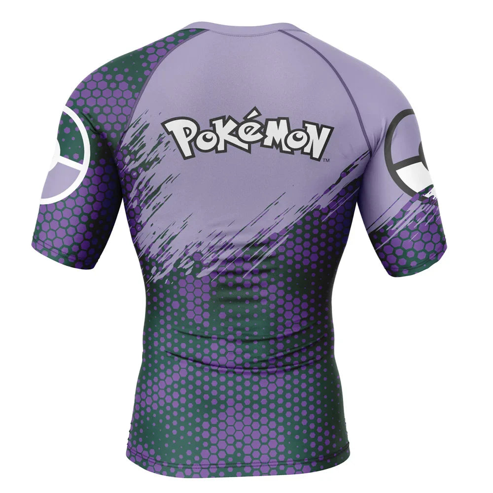 Kids Pokemon Gengar Dark Short Sleeve Compression Rashguard Kids Pokemon Gengar Dark Short Sleeve Compression Rashguard