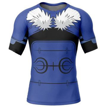 Naruto Tobirama BJJ Rash Guard Short Sleeve Compression Rashguard