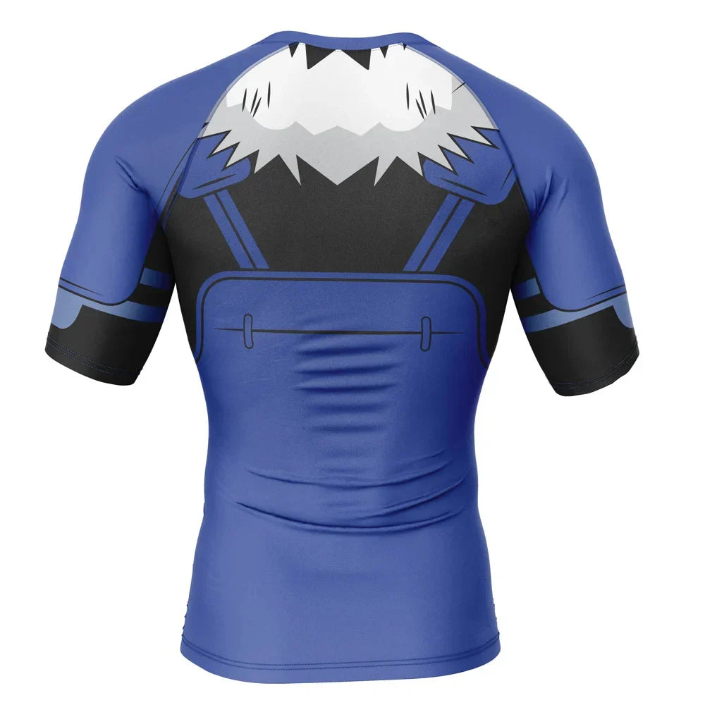 Kids Naruto Tobirama Short Sleeve Compression Rashguard Kids Naruto Tobirama Short Sleeve Compression Rashguard