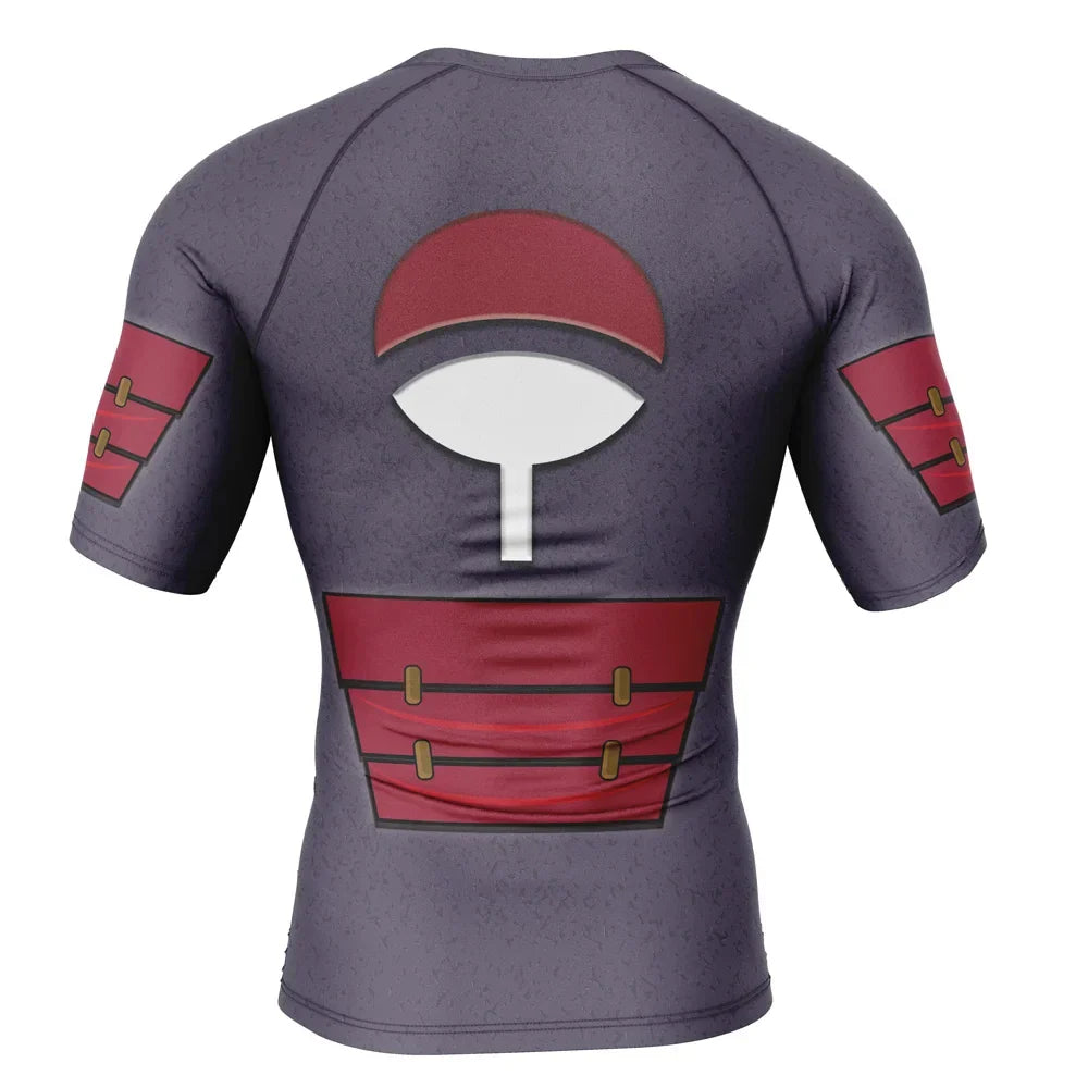 Madara Naruto Kids 3.0 Short Sleeve Compression Rashguard