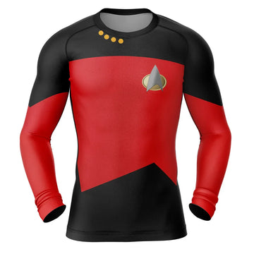 Picard Star Trek Long Sleeve Compression Rashguard