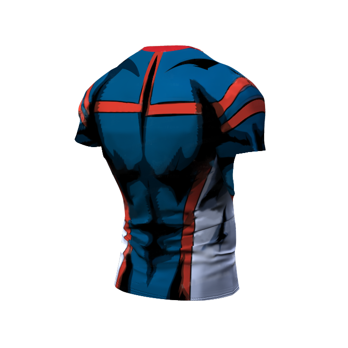 BJJ Rash Guard My Hero Academia Compression Young Might Premium Short Sleeve Rashguard