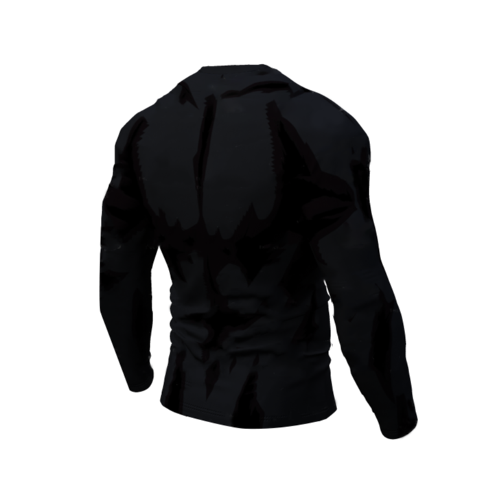 Plus Ultra Black BJJ Rash Guard My Hero Academia Compression Premium Long Sleeve Rashguard