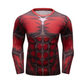 Attack On Titan Colossal Titan 2.0 Elite Long Sleeve Rashguard Titan Colossal Titan 2.0 Elite Long Sleeve Rashguard