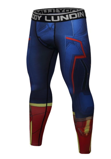Captain Marvel Men's Carol Danvers Premium Compression Set