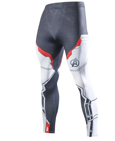 Avengers End Game Men's Quantum Realm Suit Compression Leggings Spats