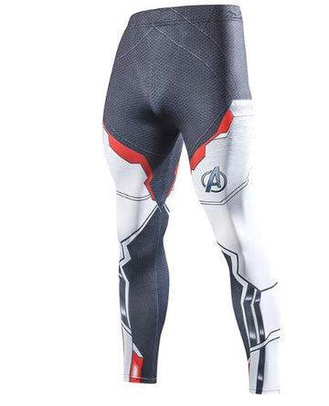 Avengers End Game Men's Quantum Realm Suit Compression Leggings Spats
