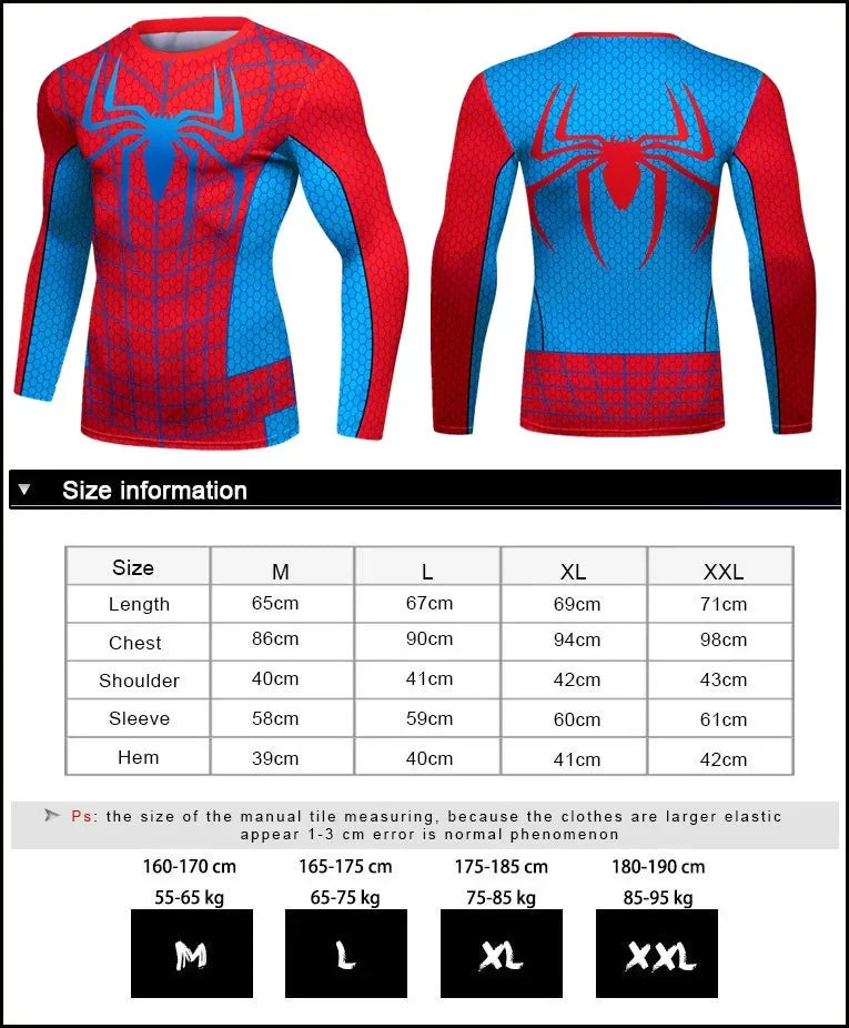 OG Web Slinger Men's Spider Man Compression Long Sleeve Rashguard