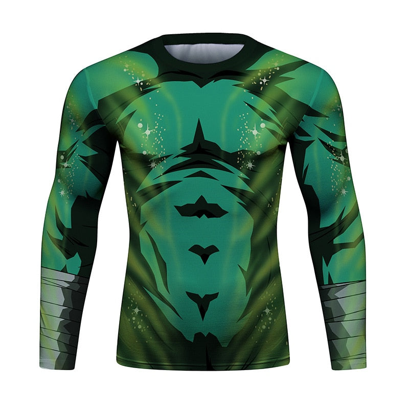 BJJ Rash Guard Naruto Rock Lee 2.0 Elite Long Sleeve Compression Rash Guard