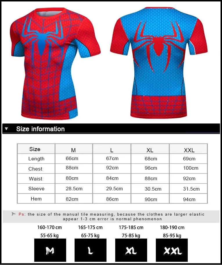 OG Web Slinger Men's Spider Man Compression Short Sleeve Rashguard
