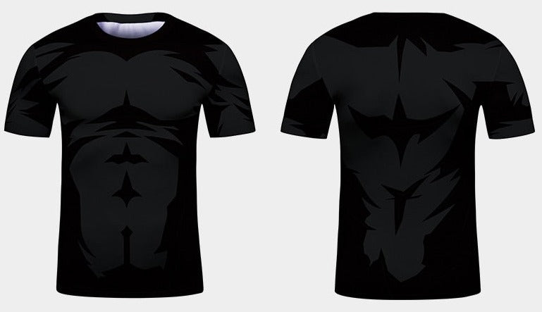 Naruto Rock Lee BJJ Rash Guard Kid's Dark Elite Short Sleeve Compression Rashguard