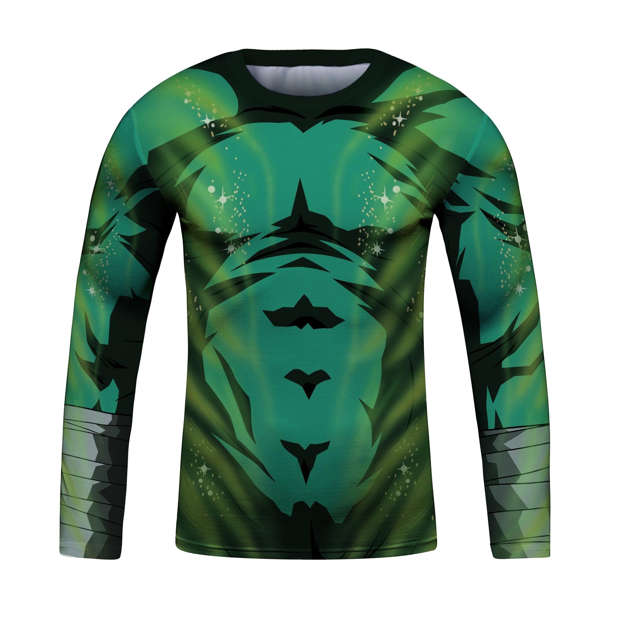 BJJ Rash Guard Kid's Naruto Rock Lee 2.0 Elite Long Sleeve Compression Rashguard Rash Guard