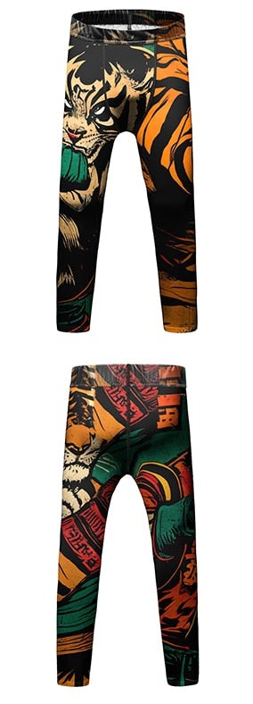 Tiger Fighting Elite Kid's Leggings Spats