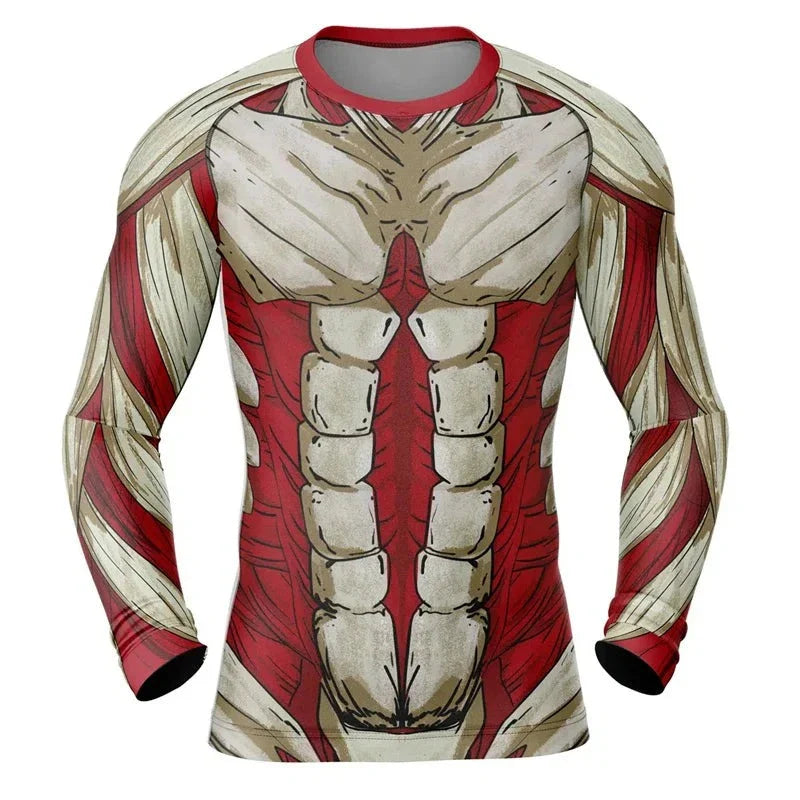 Attack On Titan 'Jaeger' Rashguard Long Sleeve Compression