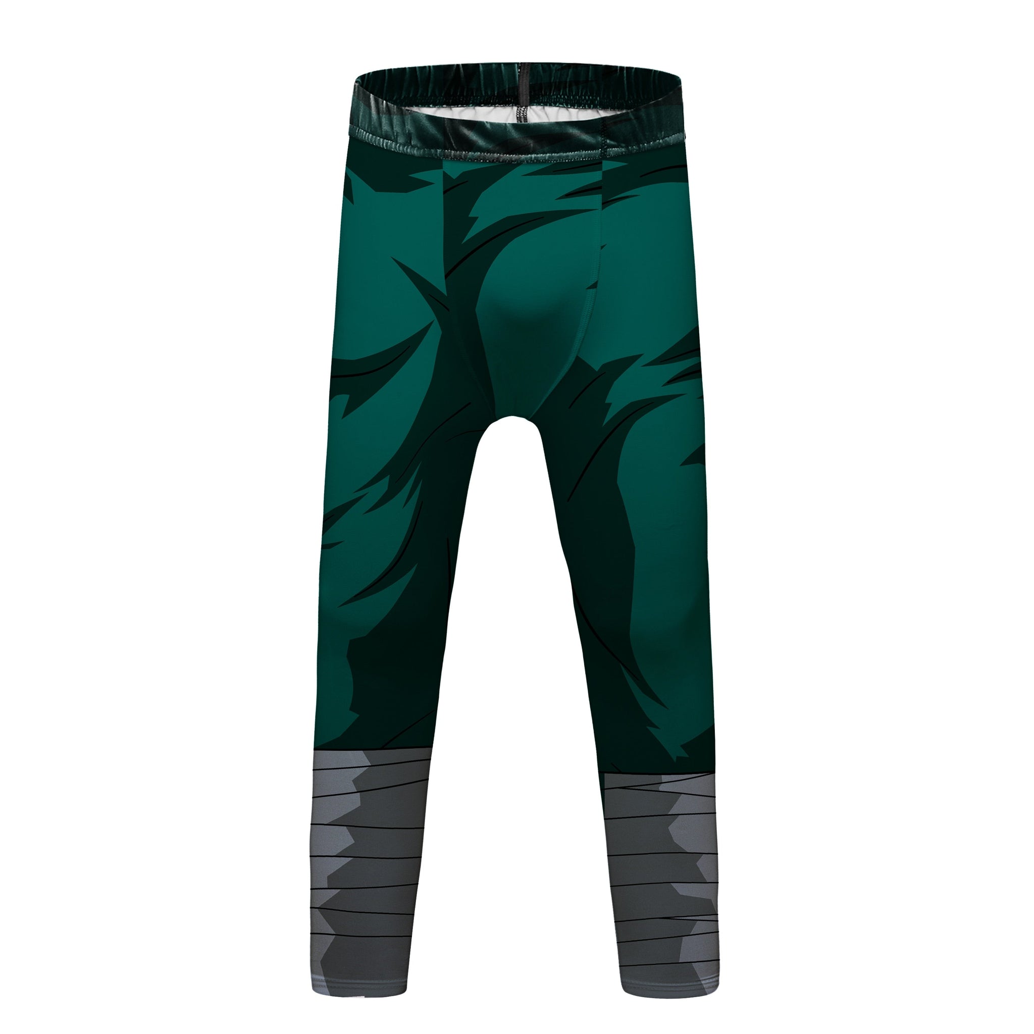 Naruto Rock Lee BJJ Rash Guard Elite Compression Leggings Spats Kid's