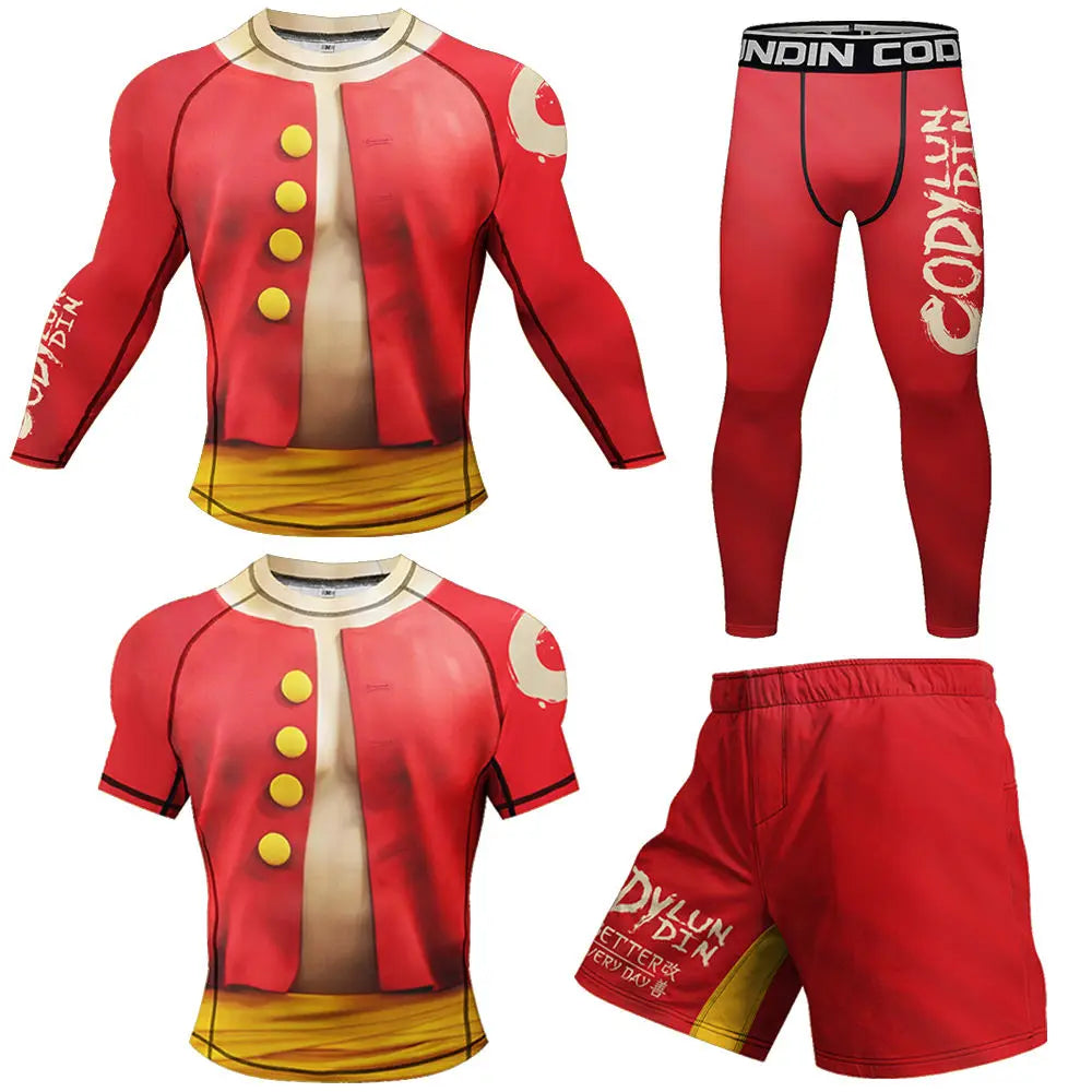 Luffy One Piece Pirate King Fight Shorts
