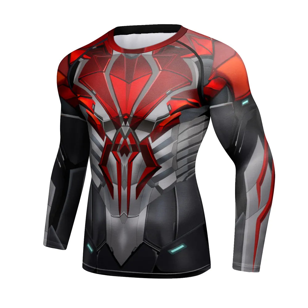 'Mecha Spyder' Warrior Long Sleeve Compression Rashguard