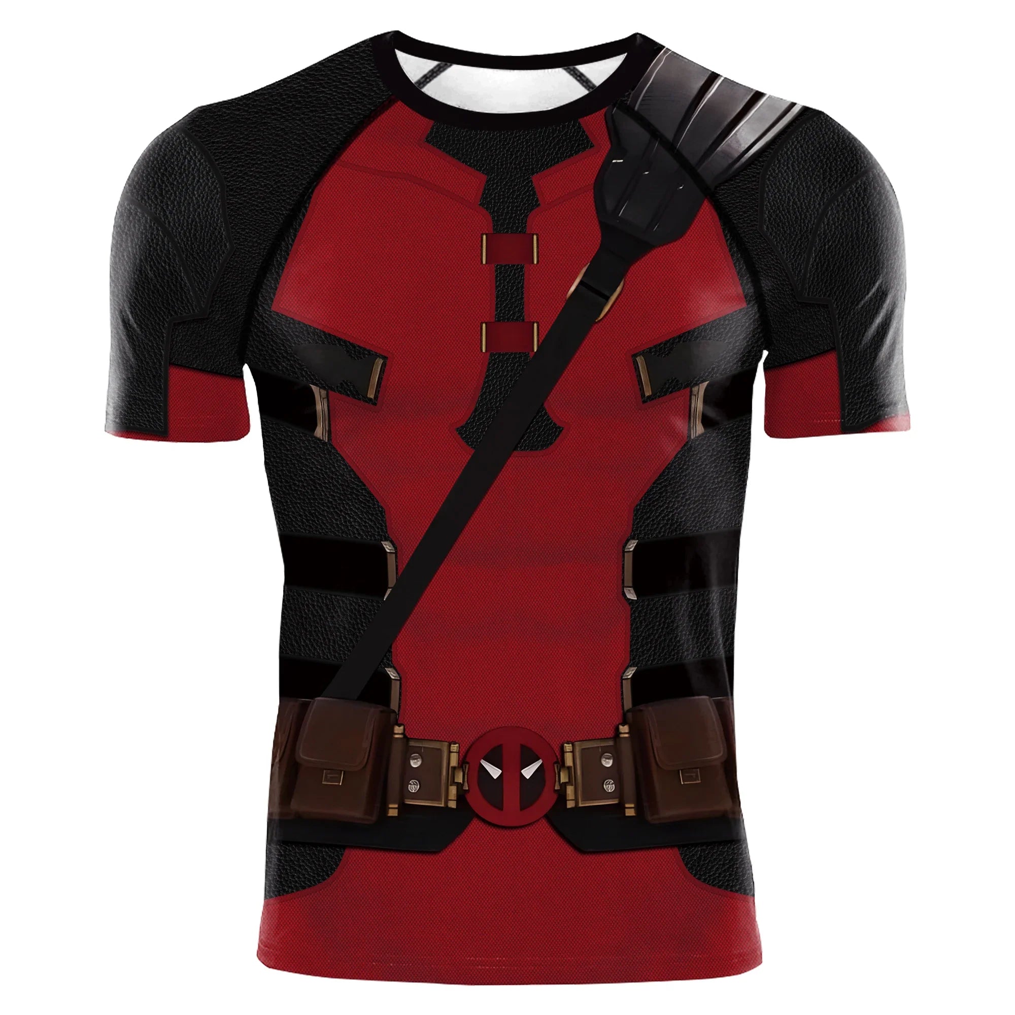 Deadpool 'Wade' Short Sleeve Compression Rashguard Deadpool 'Wade' Short Sleeve Compression Rashguard