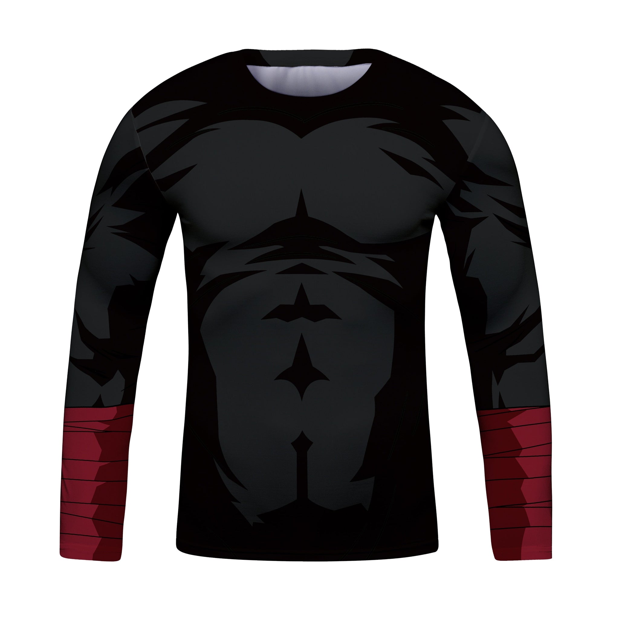 BJJ Rash Guard Kids Naruto Rock Lee Dark Elite Long Sleeve Compression Rashguard