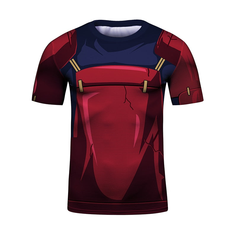 BJJ Rash Guard Naruto Madara Elite Short Sleeve Compression Rash Guard Kid's