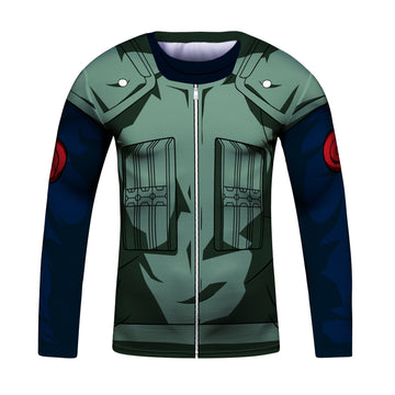 Naruto 'Kakashi' Elite Kid's BJJ Rash Guard Long Sleeve Compression Rash Guard