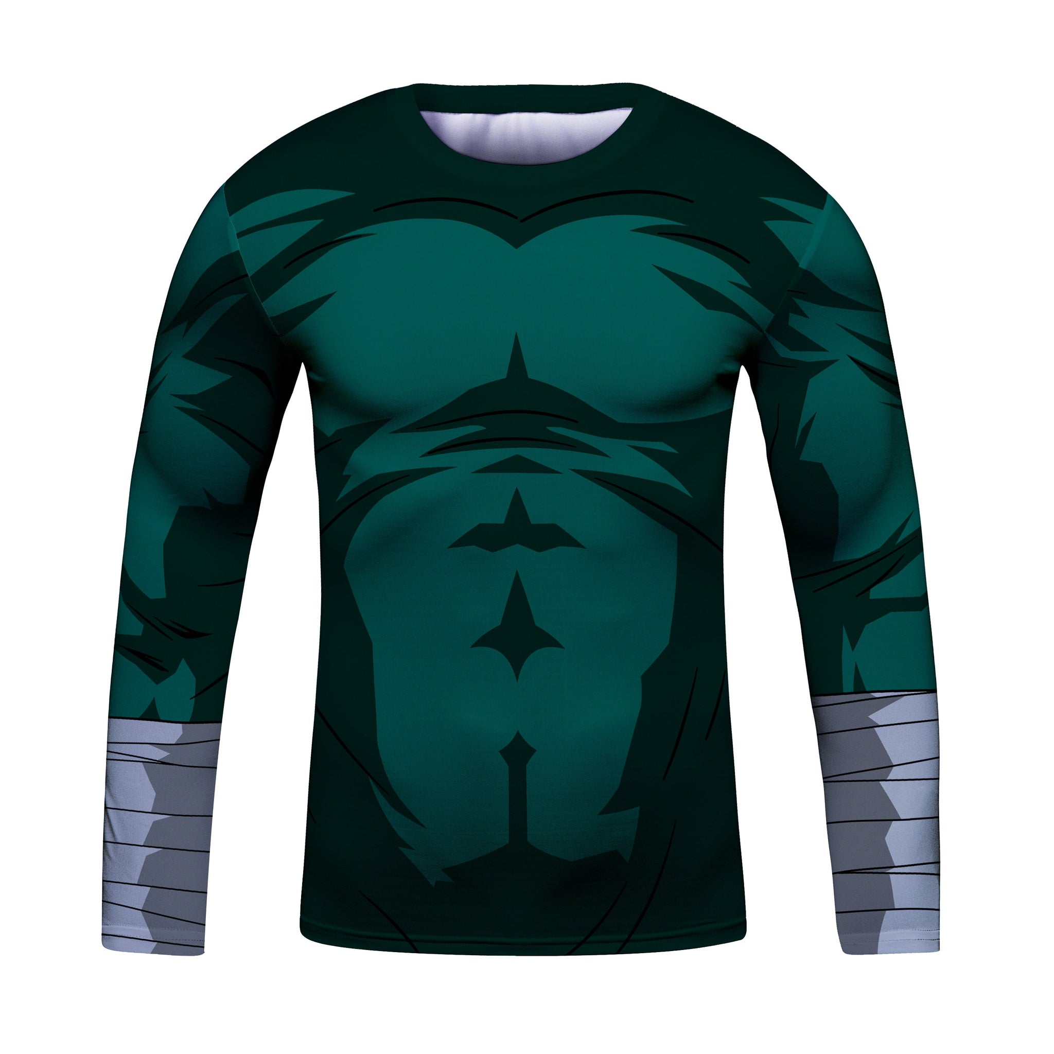 BJJ Rash Guard Naruto Rock Lee Elite Long Sleeve Compression Rashguard Kids